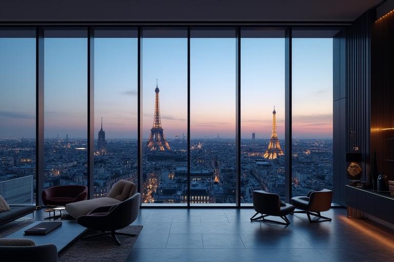 Vue d'ensemble d'un cabinet d'avocats moderne à Paris